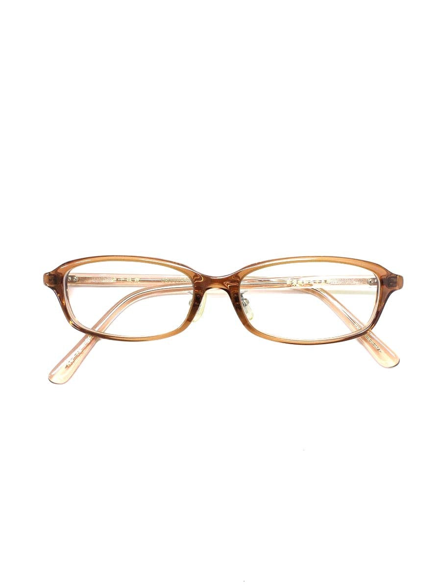 金子眼鏡 CELLULOID KC-15 メガネ ブラウン/ピンクブラウン セルフレーム フルリム スクエアシェイプ ITK6TYCS96YO