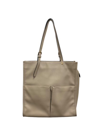 エムズグレイシー 294113 トートバッグ グレージュ リボン付き スクエアバッグ IT66QGSJYGF0