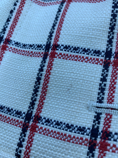 バーバリーブルーレーベル E1A22-544-03 コート 38 アイボリー チェック コットン IT3CLFX1WKK8