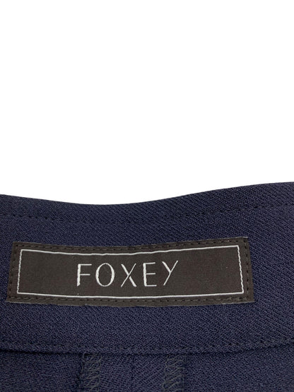 フォクシーブティック Washable Wide Pants 41541 パンツ 42 ネイビー ワイド ITC2DJID00QO