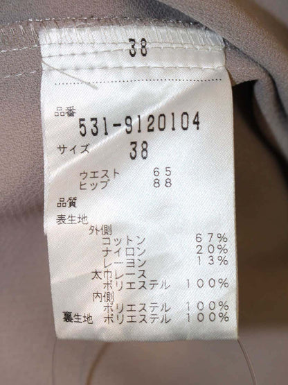 アドーア 531-9120104 スカート 38 ベージュ レース柄 ITHLDHFN50IO