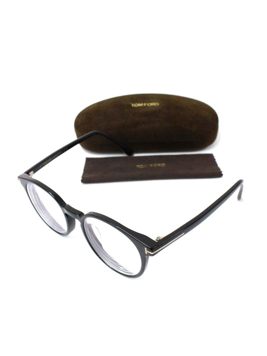 トムフォード TF5796-KB 001 メガネ ブラック セルフレーム フルリム ボストンシェイプ ITSTXT5495HU 【SALE】