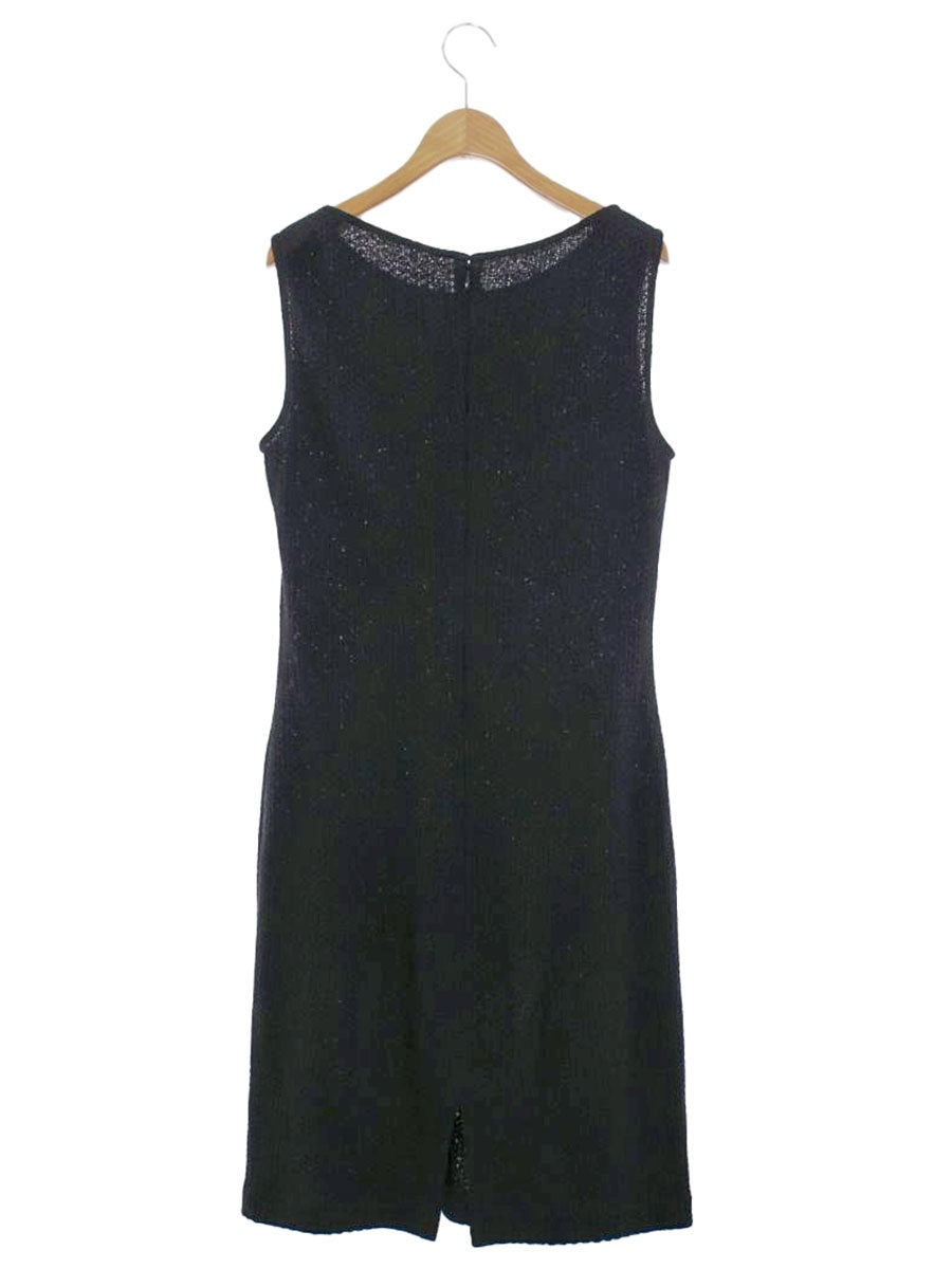 セントジョン ワンピース 8 ブラック ウール混 ブークレ ITGT2U3L17EW 【SALE】