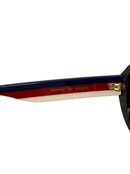 グッチ  GG0279SA サングラス ブラウン セルフレーム オーバル ロゴ ITXOXQ2C2RY8