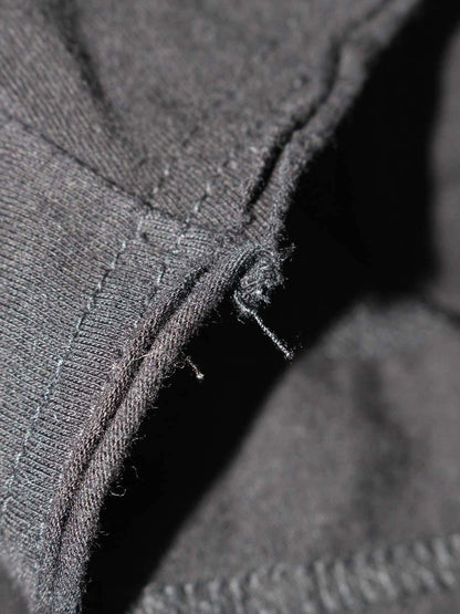 ヨウジヤマモト HS-T84-087 Tシャツ 3 ブラック パッチポケット オーバーサイズ ITX9VDJPZQOO