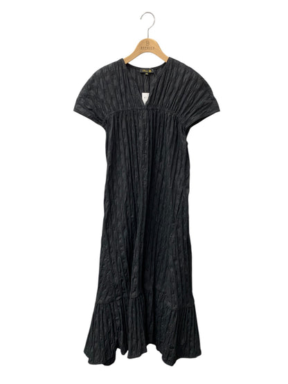 ドゥロワー 6526-299-1532 ワンピース 38 ブラック ギャザー フレア ITO3YFTLBSEY 【SALE】