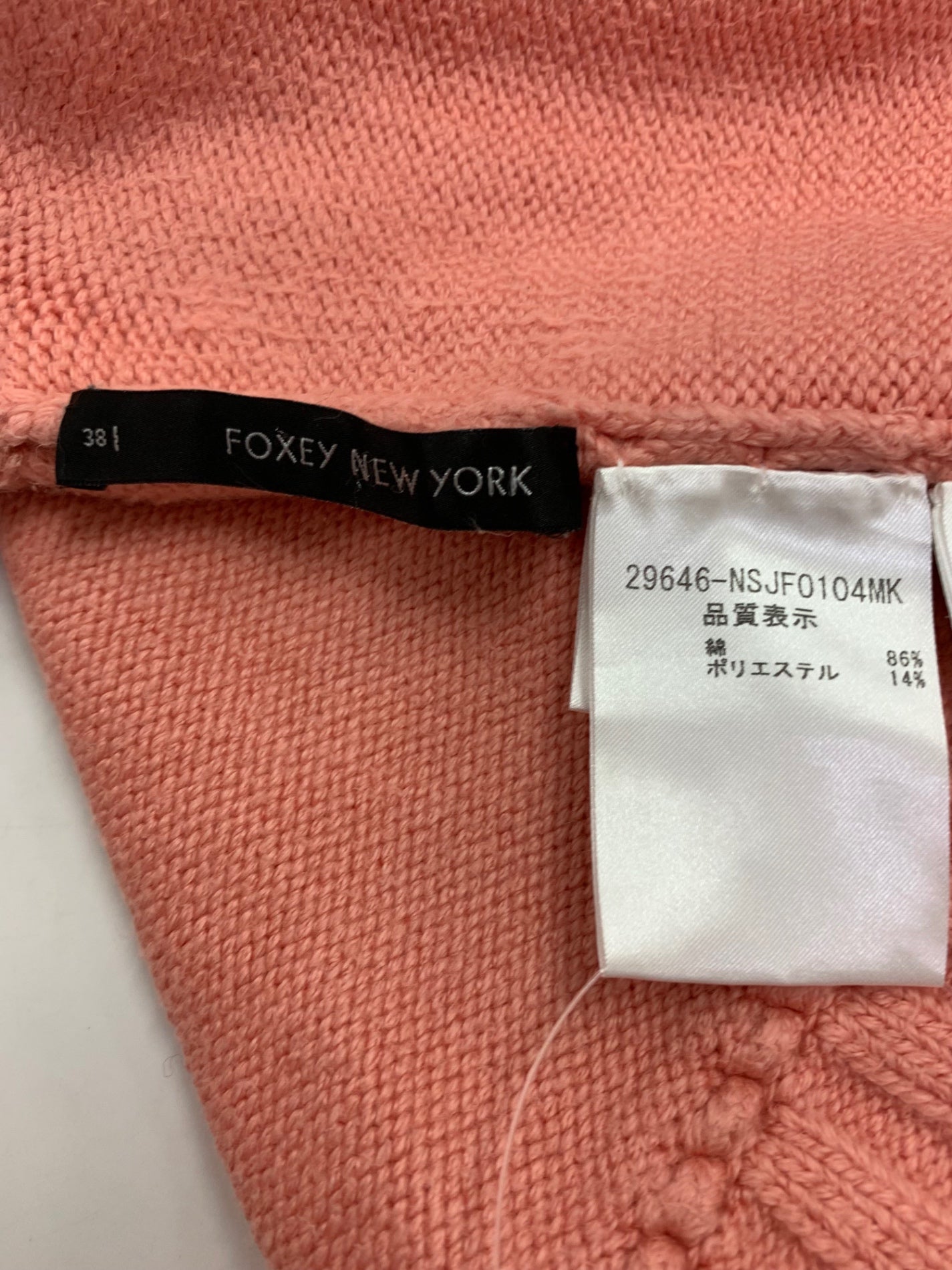 フォクシーニューヨーク エンジェルマカロン 29646 カーディガン 38 ピンク IT9E28AWS8AC