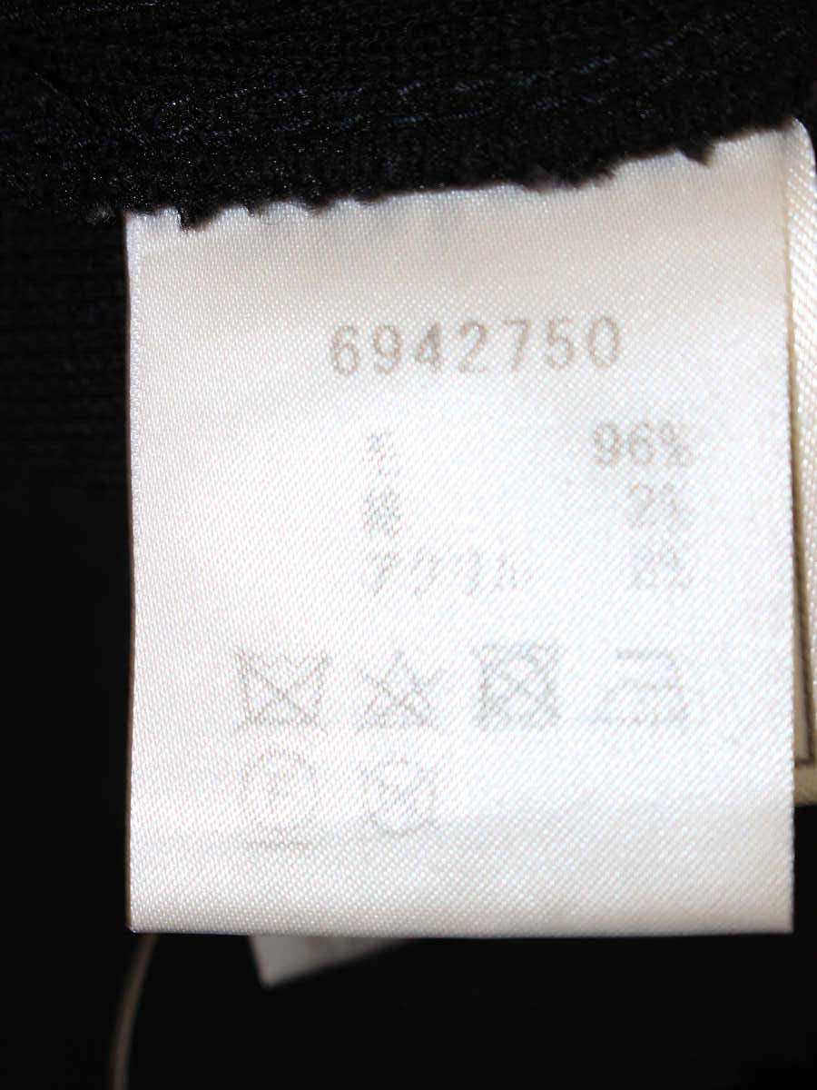 ルネ 6942750 カーディガン 36 ブラック フラワーストーンジップ ニット ウール ITPGXO83G6OK