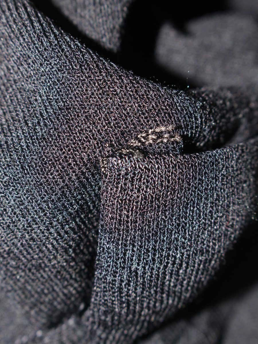 ルネ 6222150 ワンピース 38 ネイビー ストレッチ ダブルジップ リボン フード ITS28FUNPA1K