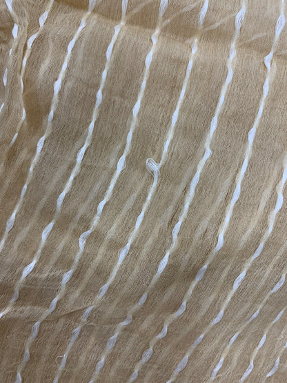 マックスマーラ スカーフ ベージュ ストライプ フリンジ ITF60JGDW86O