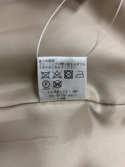 エムズグレイシー 219612 ショートコート 40 ベージュ アンゴラ混 ITH3OI6V1FLY