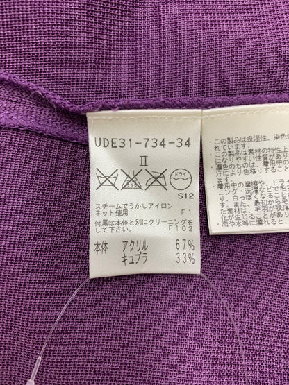 トゥービーシック UDE31-734-34 カーディガン 2 パープル リボン ITD1F6XOTC4I