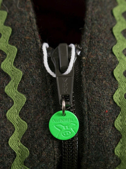 アルベロベロ 731890 パーカー F グリーン ジップアップ ぶたさんモチーフ ITK7CCIFYHJ0