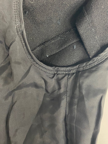 エムズグレイシー 721555 ワンピース 38 ブラック ドット スカラップ IT57N6R7HG7W