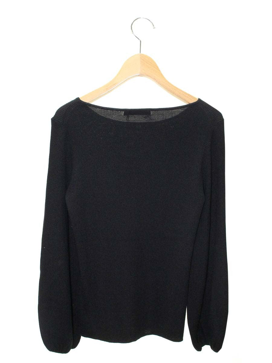 アナイ 102128-16-090-95-380 ニット 38 ブラック ハイゲージ　‘21 ITNNDLSFDPVY