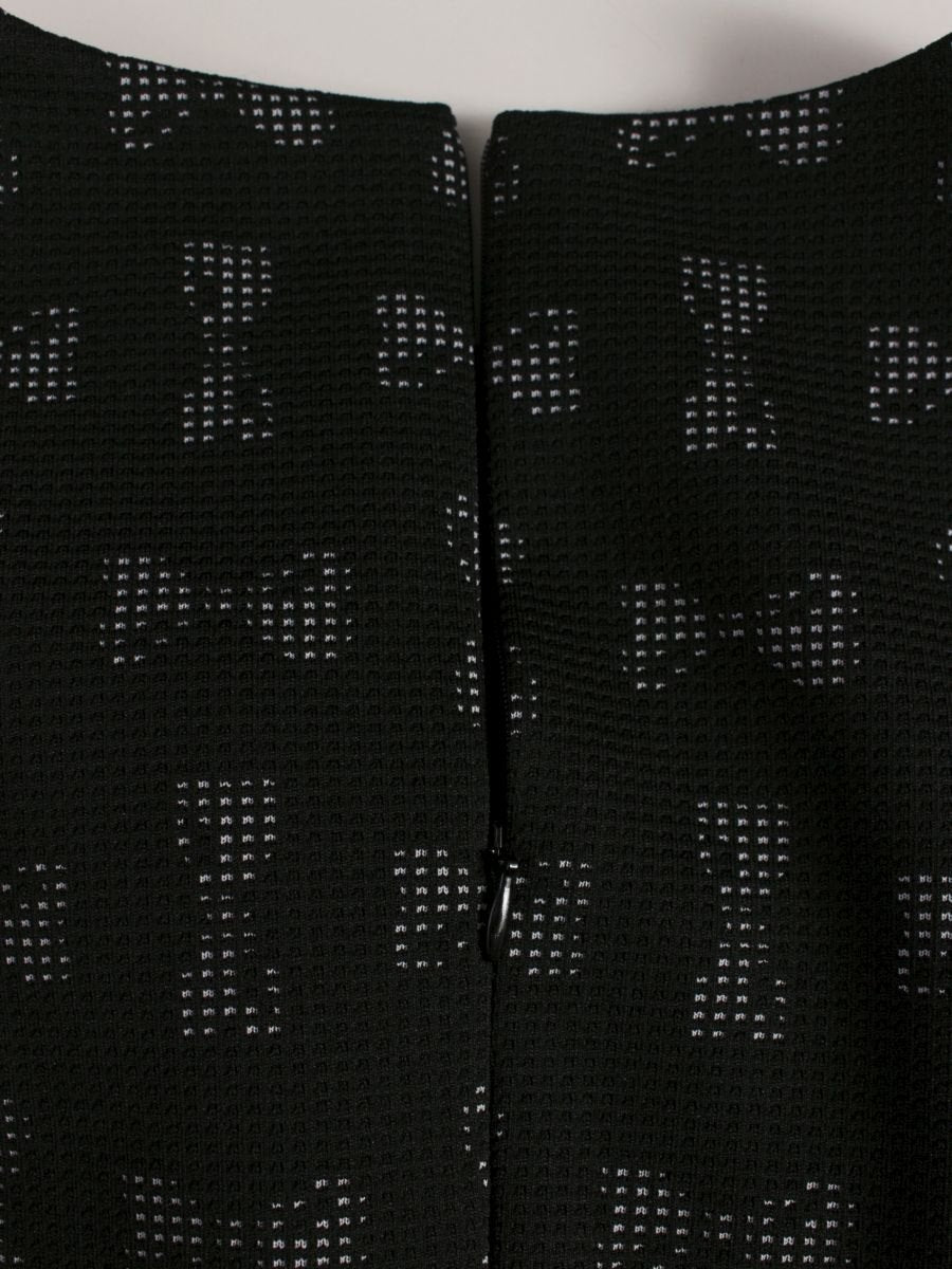 エムズグレイシー 311604 ワンピース 40 ブラック リボンモチーフ 切替 クルーネック ITD0IW5LAU89