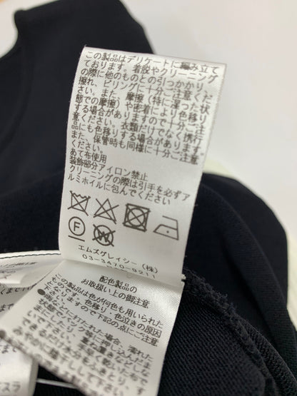 エムズグレイシー 318101 カーディガン 40 ブラック ジップアップ 袖リボン ITJXQFPODRY0