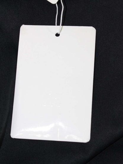 エムズグレイシー 916305 パンツ 38 ネイビー ハイウエスト ワイド 裾ロゴ 裾フリル IT2FI196SMM0