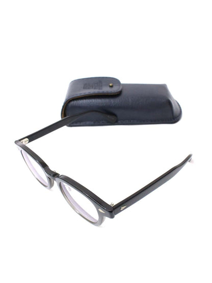 ジュリアスタートオプティカル PL-002Eb メガネ ブラック セルフレーム フルリム ウエリントン IT1SDRCZWOHC