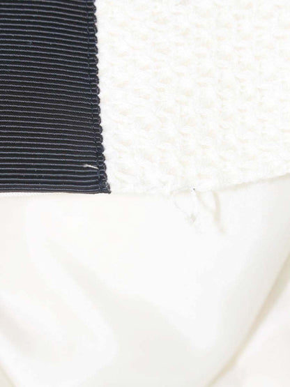 エムズグレイシー 314505 ジャケット 40 ホワイト ニット ストーンボタン ITSDISKBTEA4