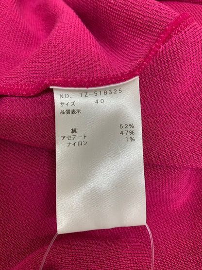 エムズグレイシー 518325 トップス 40 ピンク ニット リブ ITSFPJIYGQ0R