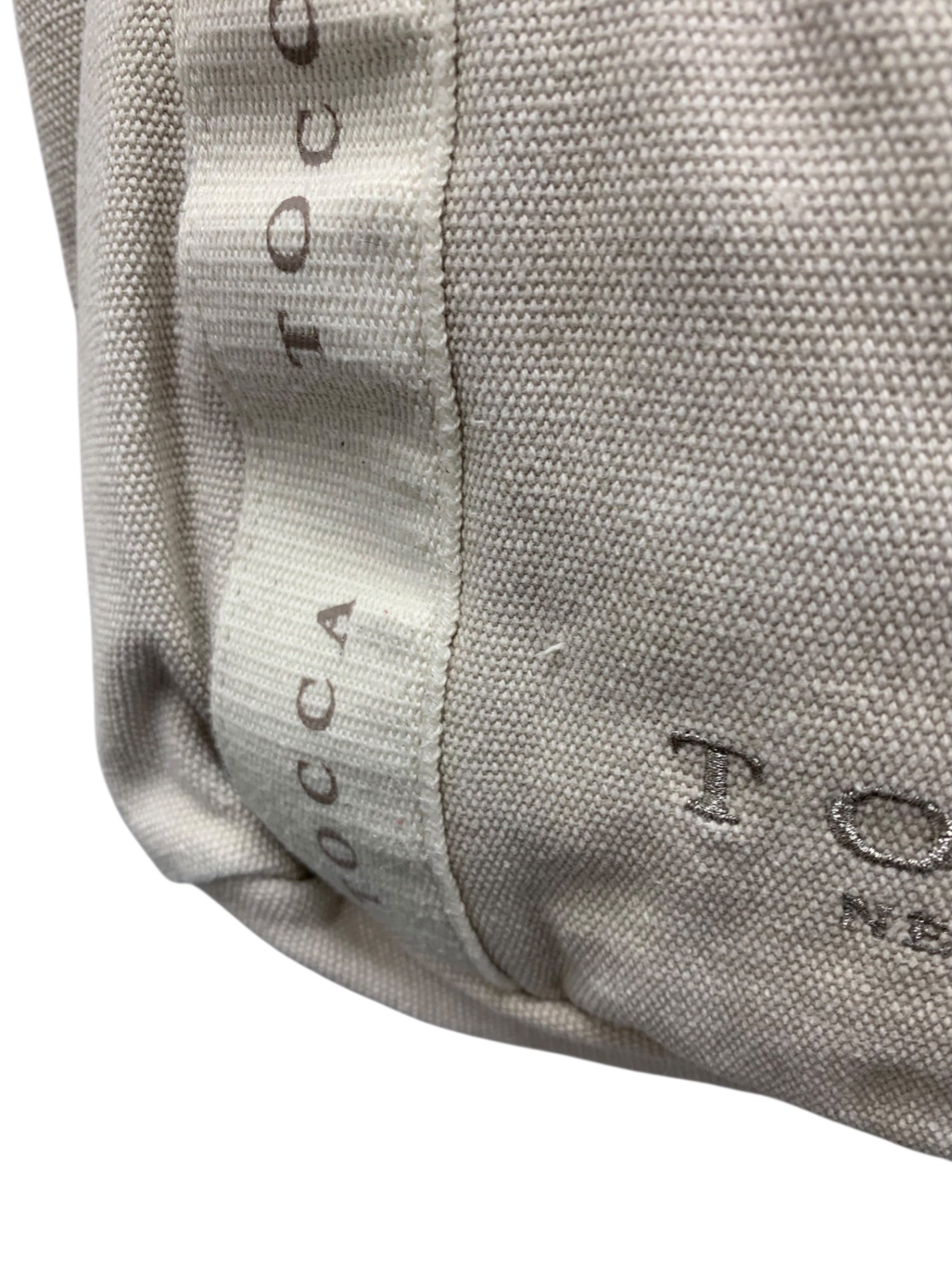 トッカ DANCING TOCCA CANVASTOTE BOTZCW0635 トートバッグ ベージュ ロゴ ITGIDGAJ0970