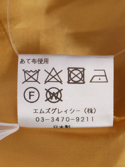 エムズグレイシー 014522 ジャケット 42 イエロー ウール混 リボン ITIYK3GCDVX8