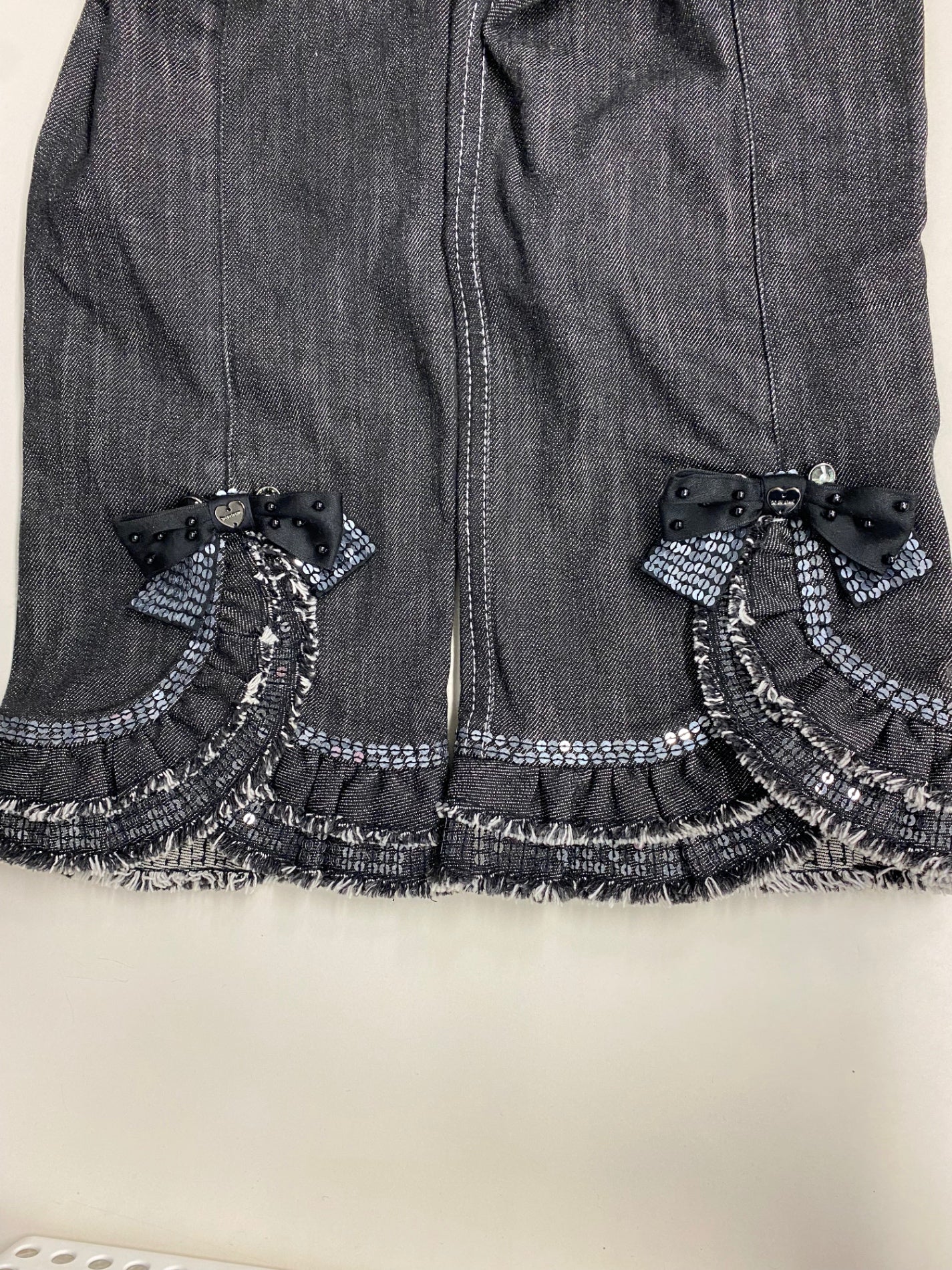 トゥービーシック W5R2122809 デニムパンツ 42 ブラック スパンコール IT0GDB5XZ324 【SALE】
