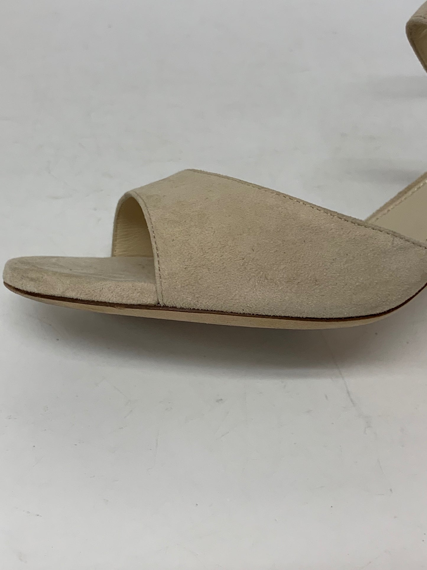 フォクシー サンダル 36 1/2 ベージュ スエード クリアヒール ITMJJZ85KPZQ 【SALE】