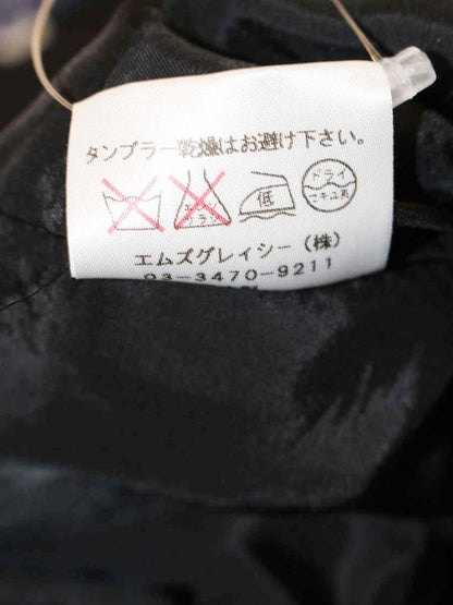 エムズグレイシー 524509 ジャケット 38 ブラック ノーカラー リボン IT7UI13XP4XC