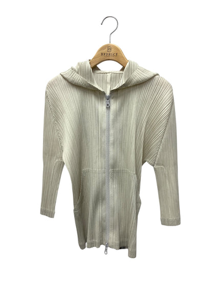 プリーツプリーズイッセイミヤケ PP03-JC101 トップス 3 グレー フード プリーツ ITFE9P2XFQL3