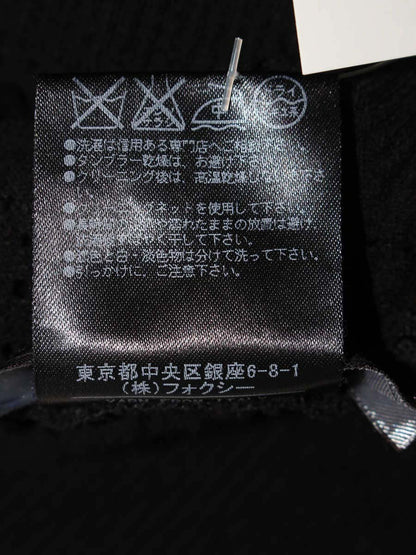 フォクシーブティック Flower Lace 33756 ニット セーター 40 ブラック ITELF4501LIS