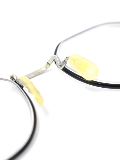 エクレク REGAN メガネ チタンブラック/シルバー メタルフレーム フルリム ウェリントン TBK ITAH3K53Q6G0