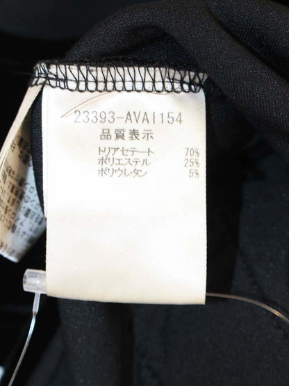 フォクシーニューヨーク 23393 Tシャツ カットソー 40 ブラック ベロア リボン ITXAJYOM0JPC