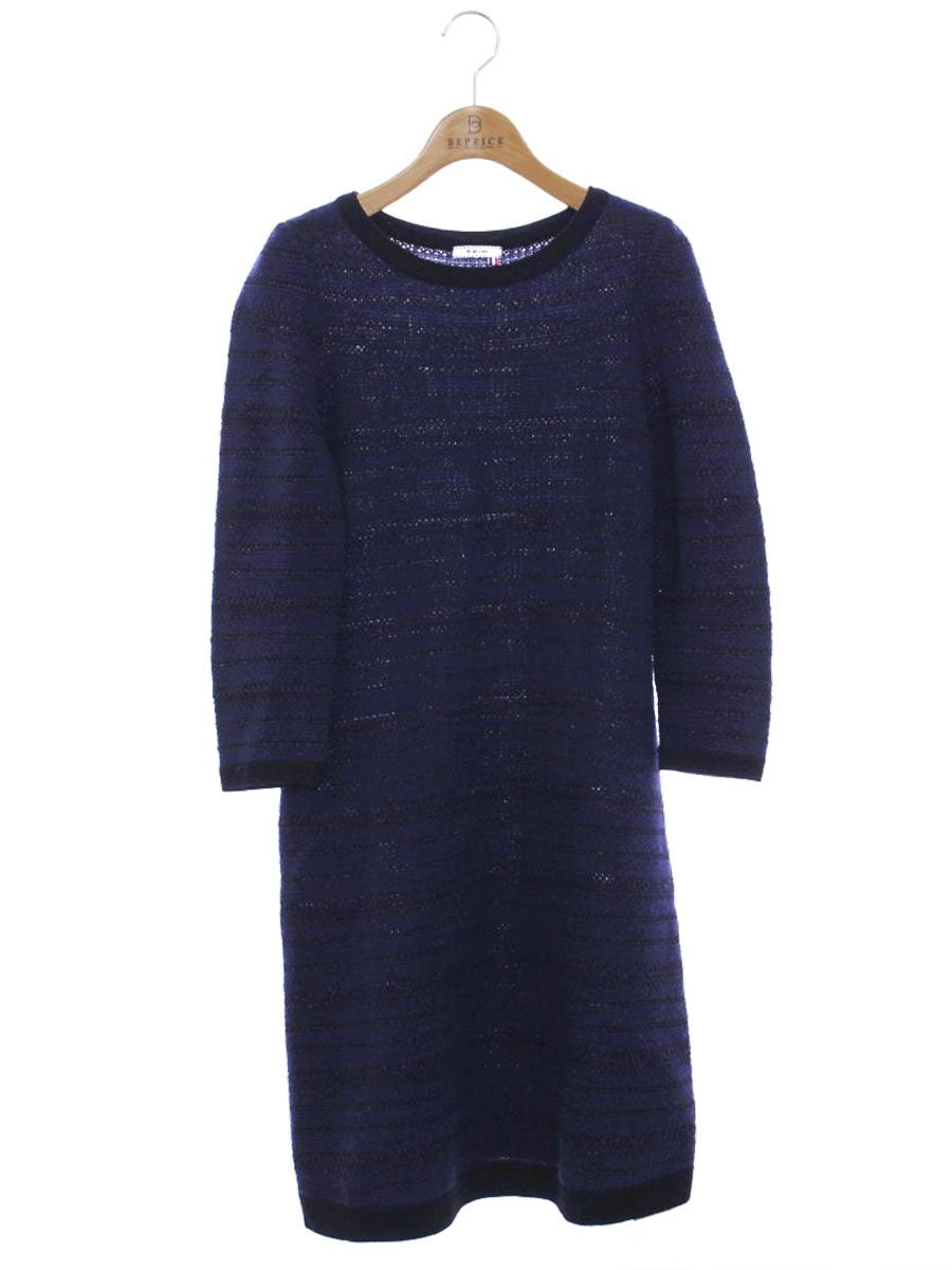 トゥービーシック W5J70-292-29 ワンピース 40 ネイビー ニット ITQVUC4SG6YS 【SALE】