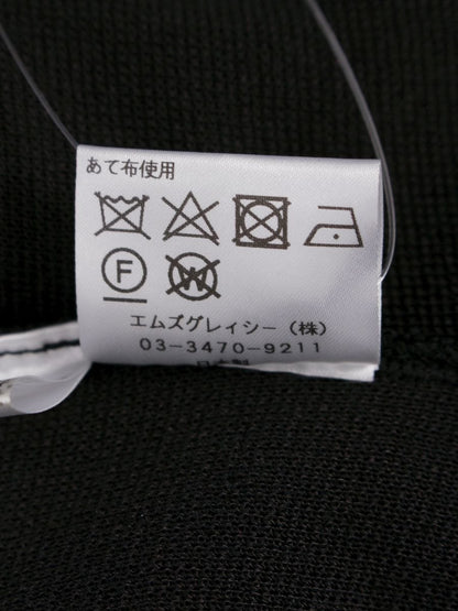 エムズグレイシー 218319 カーディガン 38 ブラック カメリアボタン IT4WXRHWBI8Q