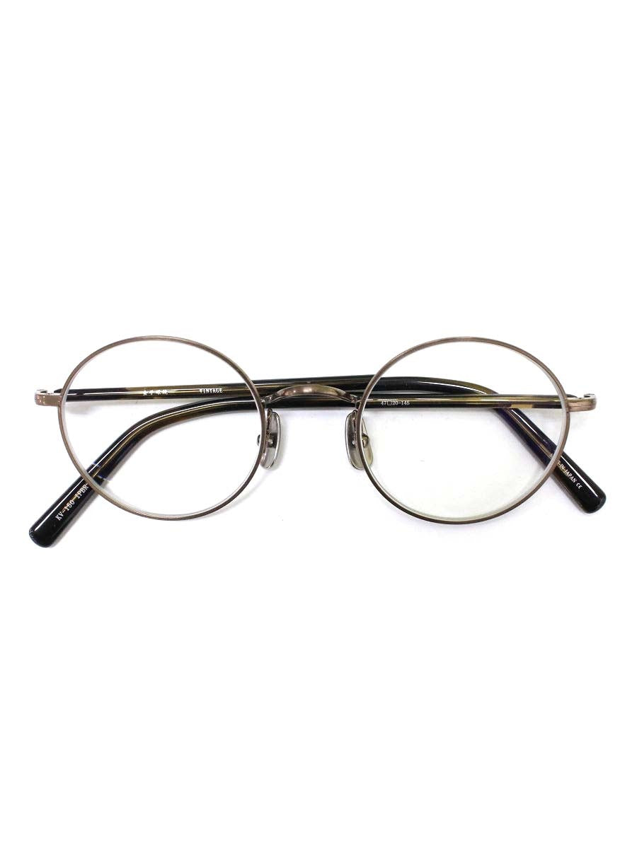 金子眼鏡 KV-150 メガネ ブラウン IPBR  コンビフレーム ラウンド ITSVSETJYLJC