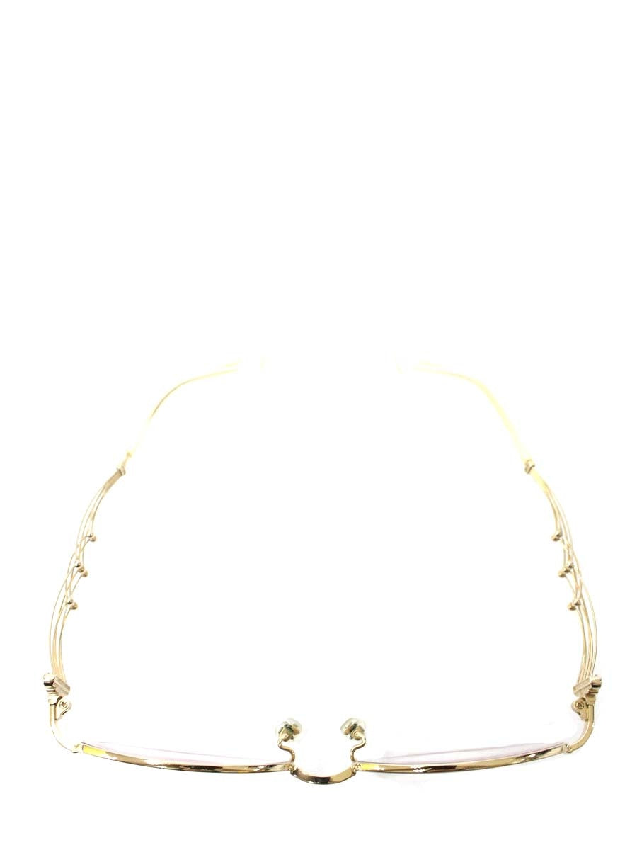 ラインアートシャルマン XL1450 メガネ ゴールド ラインストーン メタルフレーム フルリム オーバル ITG83N19608G 【SALE】