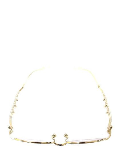 ラインアートシャルマン XL1450 メガネ ゴールド ラインストーン メタルフレーム フルリム オーバル ITG83N19608G 【SALE】