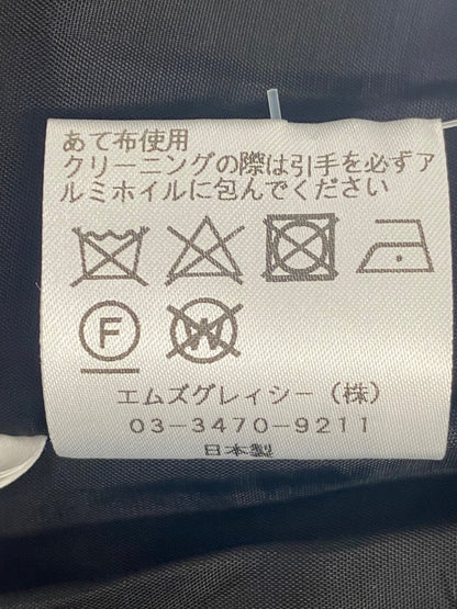 エムズグレイシー 111108 ワンピース 38 ブラック フラワーモチーフ カメリアジップ ITEWOZTUBMS2