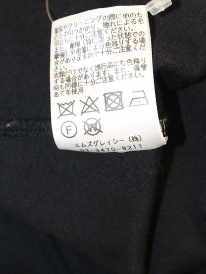 エムズグレイシー 915321 Tシャツ カットソー 38 ブラック 袖リボン ITA39IQ6KQZC
