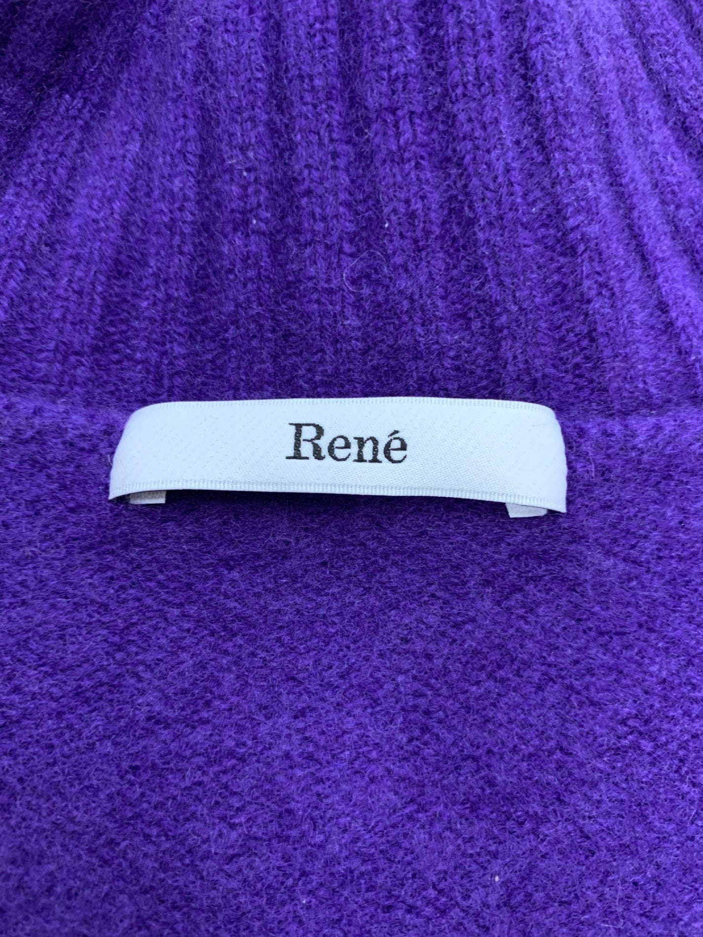 ルネ 6342010 34 パープル ハイネックウールセーター ITDJ3HLAZO3L