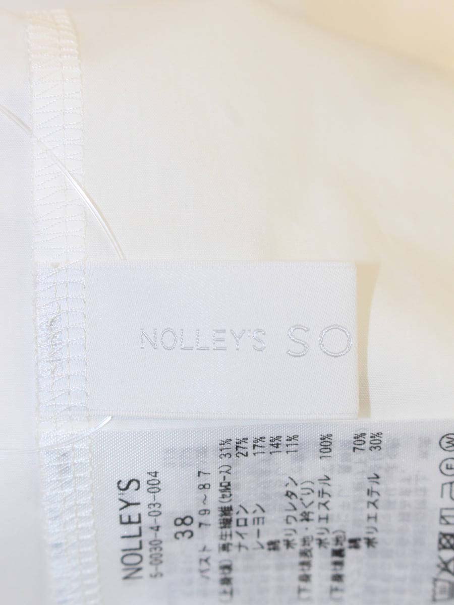 ノーリーズ 5-0030-4-03-004 ポンチ×オーガンジーペプラムプルオーバーカットソー 38 ホワイト ITOBP4EKCWIS