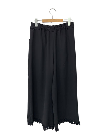 エムズグレイシー 416103 ワイドパンツ 40 ブラック フラワー刺繡 ITGMA3NKLIKG