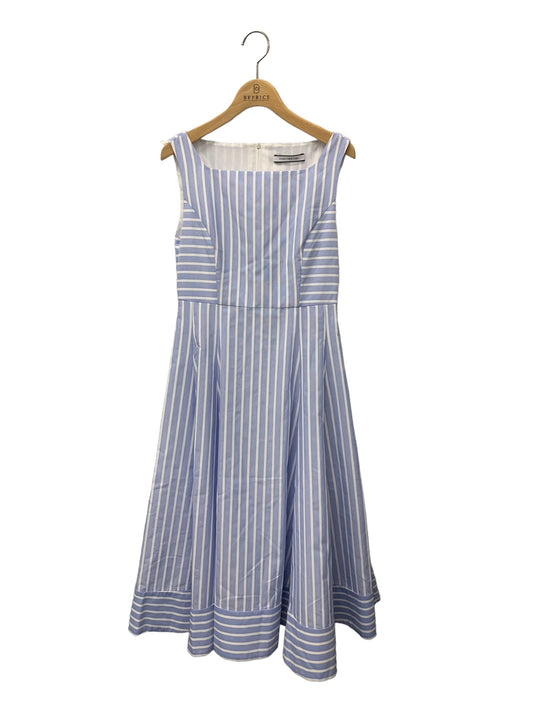 フォクシーニューヨーク Le Ciel Dress 42836 ワンピース 38 ブルー ハイウエスト フレア IT4L68KBYCCK