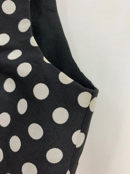 ルネ basic 5916280 ドレス ワンピース 34 ブラック ドット・水玉 ITXIJMP6Z734