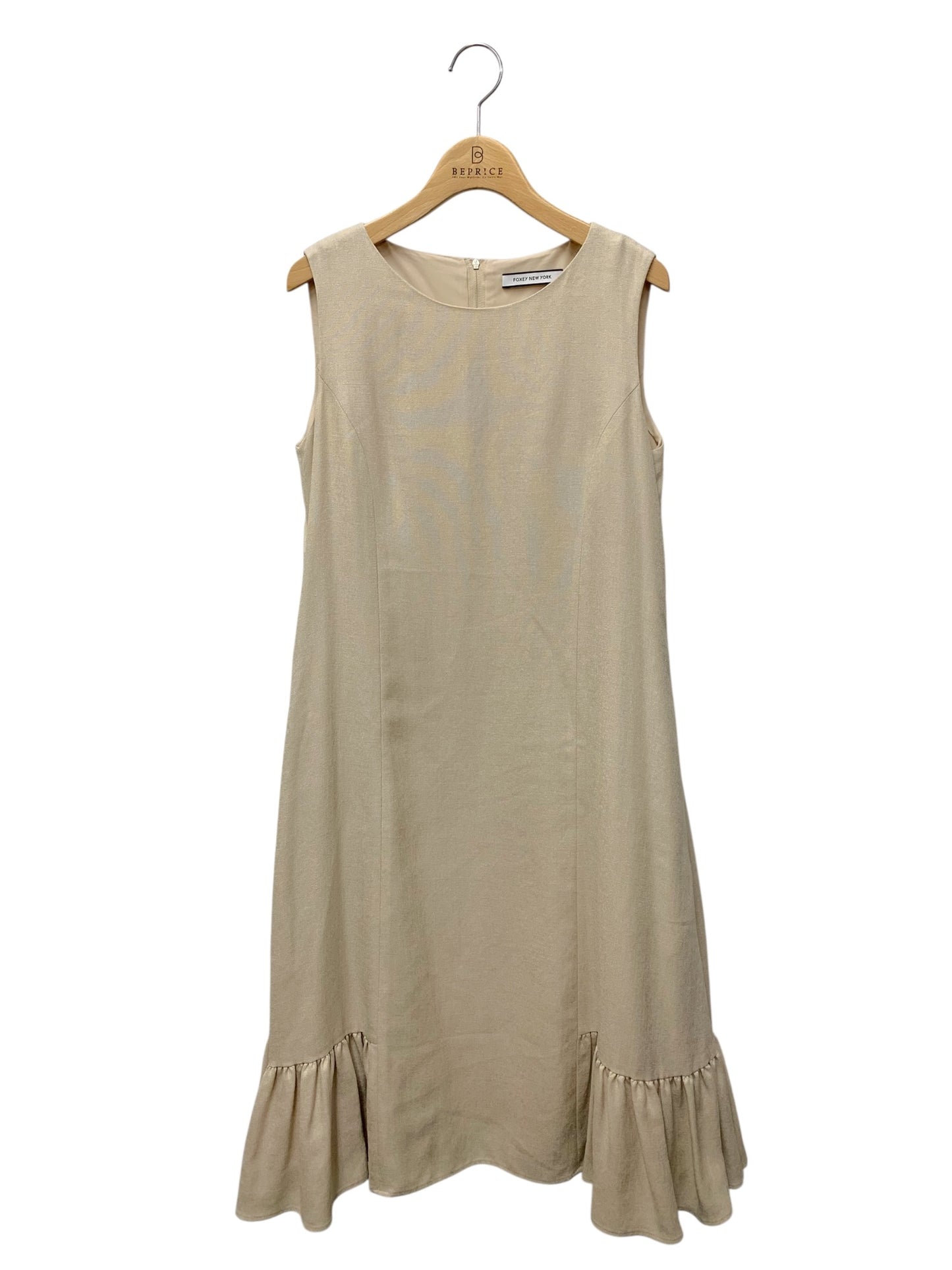フォクシーニューヨーク Flora Dress 42274 ワンピース 40 ベージュ ITFAWHAWS8P0