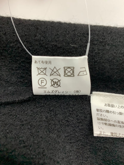 エムズグレイシー 018574 カーディガン 38 ブラック パールボタン ITNBSNUWWY91