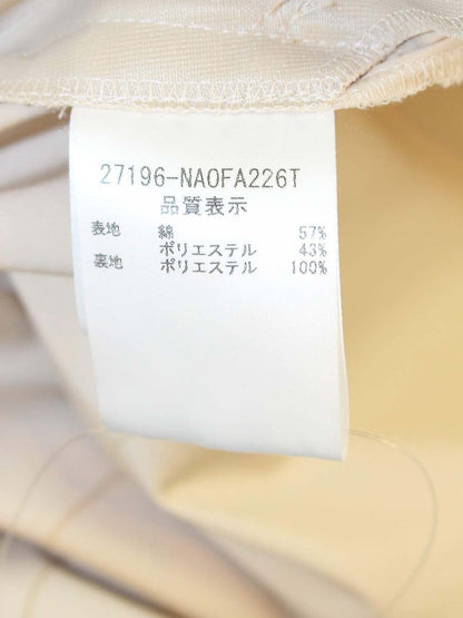 フォクシーニューヨーク 27196 ワンピース 38 ベージュ タック フレア IT6I2NF1W3FQ