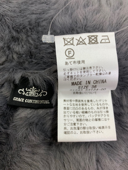 グレースコンチネンタル 01243 53124-00 ボレロ 36 グレー フェイクファー パフスリーブ ITVQ4N7ZAIE4